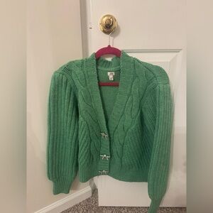 River Island Mint Cable Knit Cardigan